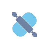 rolling pin concept line icon. Simple element illustration. rolling pin concept outline symbol design. vector