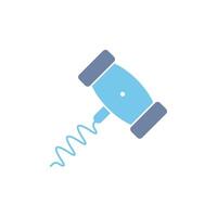 corkscrew concept line icon. Simple element illustration. corkscrew concept outline symbol design. vector