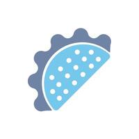 taco concept line icon. Simple element illustration. taco concept outline symbol design. vector