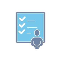 tasks concept line icon. Simple element illustration. tasks concept outline symbol design. vector
