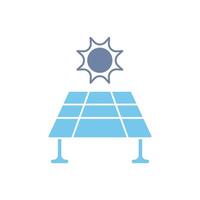 solar panel concept line icon. Simple element illustration. solar panel concept outline symbol design. vector