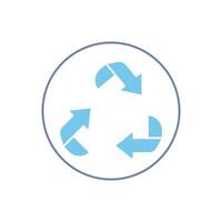 recycle concept line icon. Simple element illustration. recycle concept outline symbol design. vector