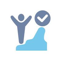 achieve concept line icon. Simple element illustration. achieve concept outline symbol design. vector