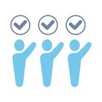 agree concept line icon. Simple element illustration. agree concept outline symbol design. vector