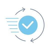done concept line icon. Simple element illustration. done concept outline symbol design. vector