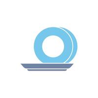 plates concept line icon. Simple element illustration. plates concept outline symbol design. vector