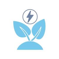 green energy concept line icon. Simple element illustration. green energy concept outline symbol design. vector