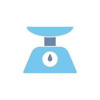 food scale concept line icon. Simple element illustration. food scale concept outline symbol design. vector