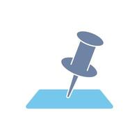 push pin concept line icon. Simple element illustration. push pin concept outline symbol design. vector