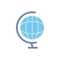 globe concept line icon. Simple element illustration. globe concept outline symbol design. vector