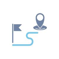 route concept line icon. Simple element illustration. route concept outline symbol design. vector
