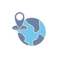 world map concept line icon. Simple element illustration. world map concept outline symbol design. vector