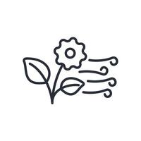Spring icon. .Editable stroke.linear style sign for use web design,logo.Symbol illustration. vector
