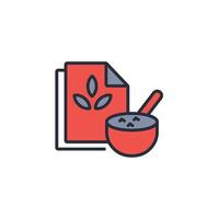 cereals icon. .Editable stroke.linear style sign for use web design,logo.Symbol illustration. vector