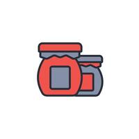 jam icon. .Editable stroke.linear style sign for use web design,logo.Symbol illustration. vector