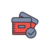 storage icon. .Editable stroke.linear style sign for use web design,logo.Symbol illustration. vector