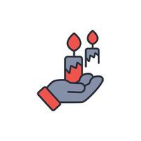 bereavement icon. .Editable stroke.linear style sign for use web design,logo.Symbol illustration. vector