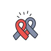 mourning icon. .Editable stroke.linear style sign for use web design,logo.Symbol illustration. vector