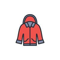 jacket icon. .Editable stroke.linear style sign for use web design,logo.Symbol illustration. vector