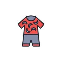 Pajama icon. .Editable stroke.linear style sign for use web design,logo.Symbol illustration. vector