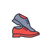 Shoes icon. .Editable stroke.linear style sign for use web design,logo.Symbol illustration. vector