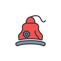 Beanie icon. .Editable stroke.linear style sign for use web design,logo.Symbol illustration. vector