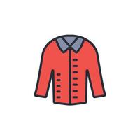 Shirt icon. .Editable stroke.linear style sign for use web design,logo.Symbol illustration. vector