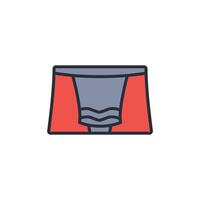 boxers icon. .Editable stroke.linear style sign for use web design,logo.Symbol illustration. vector