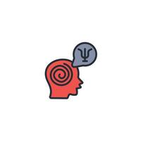 psychology icon. .Editable stroke.linear style sign for use web design,logo.Symbol illustration. vector