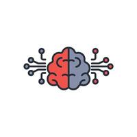 intelligence icon. .Editable stroke.linear style sign for use web design,logo.Symbol illustration. vector