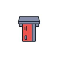 ATM icon. .Editable stroke.linear style sign for use web design,logo.Symbol illustration. vector