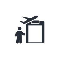 Airport icon. .Editable stroke.linear style sign for use web design,logo.Symbol illustration. vector