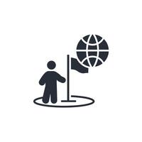 nation icon. .Editable stroke.linear style sign for use web design,logo.Symbol illustration. vector