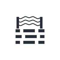 Wall icon. .Editable stroke.linear style sign for use web design,logo.Symbol illustration. vector