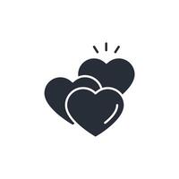 love icon. .Editable stroke.linear style sign for use web design,logo.Symbol illustration. vector