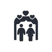 wedding icon. .Editable stroke.linear style sign for use web design,logo.Symbol illustration. vector