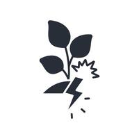 green energy icon. .Editable stroke.linear style sign for use web design,logo.Symbol illustration. vector