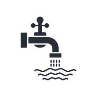 water icon. .Editable stroke.linear style sign for use web design,logo.Symbol illustration. vector