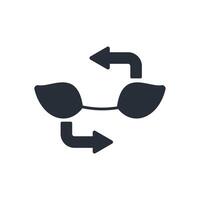 reuse icon. .Editable stroke.linear style sign for use web design,logo.Symbol illustration. vector