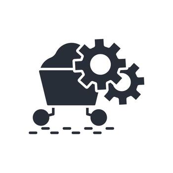 minería Ingenieria icono. .editable trazo.lineal estilo firmar para utilizar web diseño,logotipo.símbolo ilustración. vector