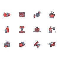 Breakfast icon set..Editable stroke.linear style sign for use web design,logo.Symbol illustration. vector