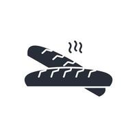 Baguette icon. .Editable stroke.linear style sign for use web design,logo.Symbol illustration. vector