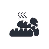Bread icon. .Editable stroke.linear style sign for use web design,logo.Symbol illustration. vector