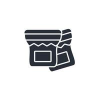 Jam icon. .Editable stroke.linear style sign for use web design,logo.Symbol illustration. vector