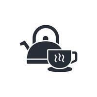 kettle icon. .Editable stroke.linear style sign for use web design,logo.Symbol illustration. vector