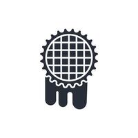 Waffle icon. .Editable stroke.linear style sign for use web design,logo.Symbol illustration. vector