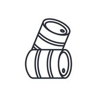 beer barrelsicon. .Editable stroke.linear style sign for use web design,logo.Symbol illustration. vector