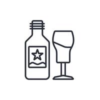 craft beer icon. .Editable stroke.linear style sign for use web design,logo.Symbol illustration. vector