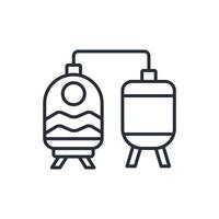 brewery icon. .Editable stroke.linear style sign for use web design,logo.Symbol illustration. vector