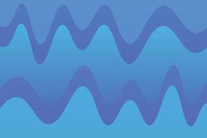 Wavy Shapes Top and Bottom Blue Abstract Background vector